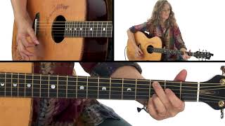 Acoustic Rhythm Guitar Lesson - Add Syncopated Strums Performance - Vicki Genfan