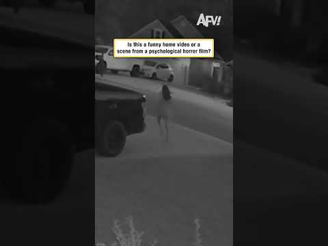 Is this a funny home video or a scene from a psychological horror film? 1 Is this a funny home video or a scene from a psychological horror film?