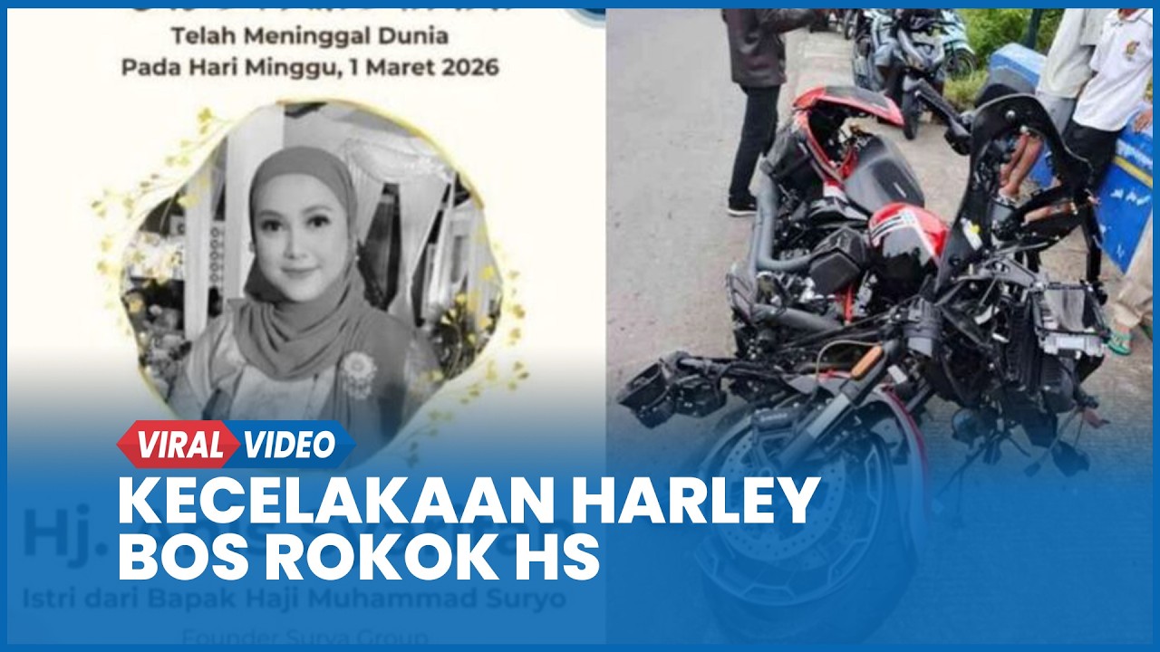Kecelakaan Harley Vs Jupiter, Bos Rokok HS Kritis Istri Meninggal