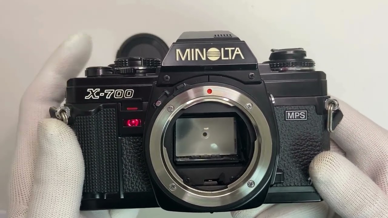 Minolta New X-700 SLR Film Camera + MD Rokkor 50mm f/1.7 Lens Japan [N Mint]
