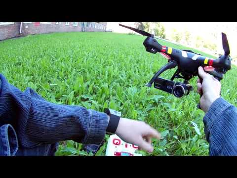Пробный полёт Syma X8C с камерой SONY