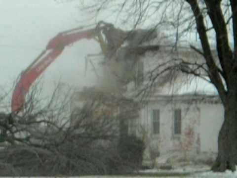 Demolition of White Brick House
