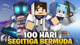 100 Hari Minecraft Raft Segitiga Bermuda