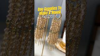🔥 Buy Supplies to Make & Resell | Crystal Tassel Hoop Earring Tutorial
