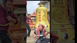 Ancient Craftsmanship: Making a Giant Temple Bell by Hand.. #shorts #trending#viral#record🔔🔔