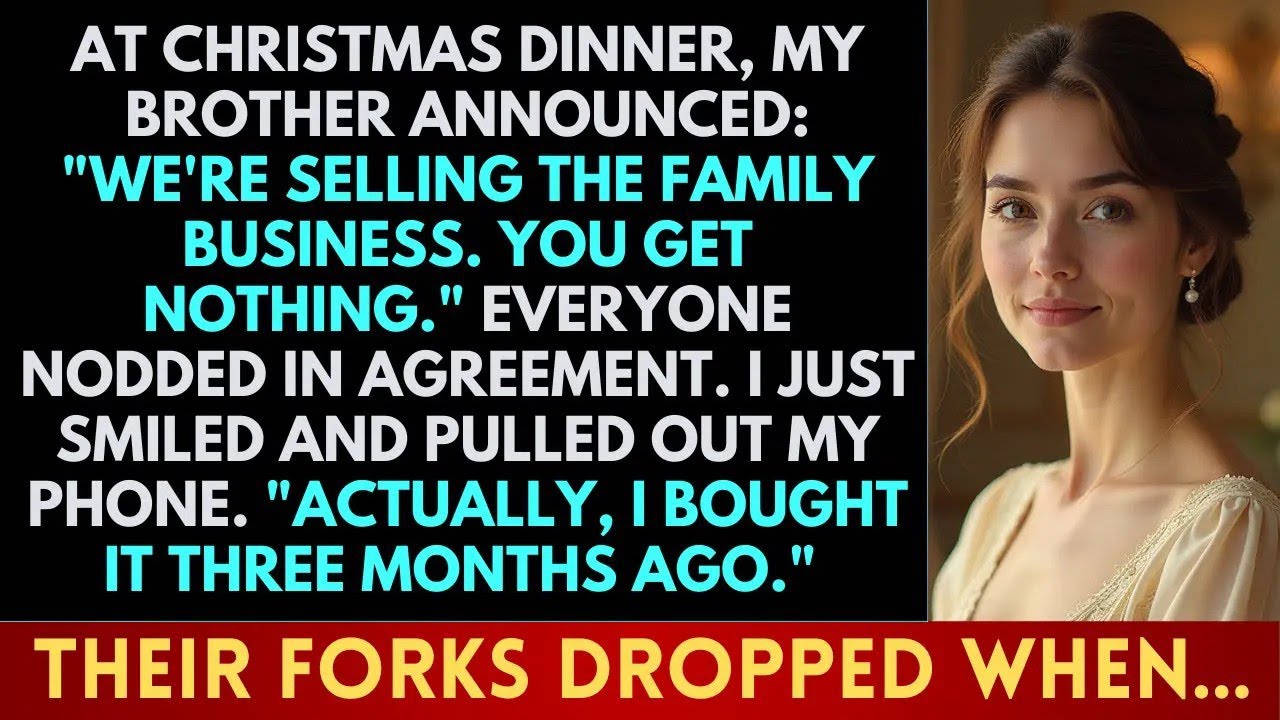 At Christmas Dinner, My Brother Announced 'We're Selling the Family Business   You Get Nothing'