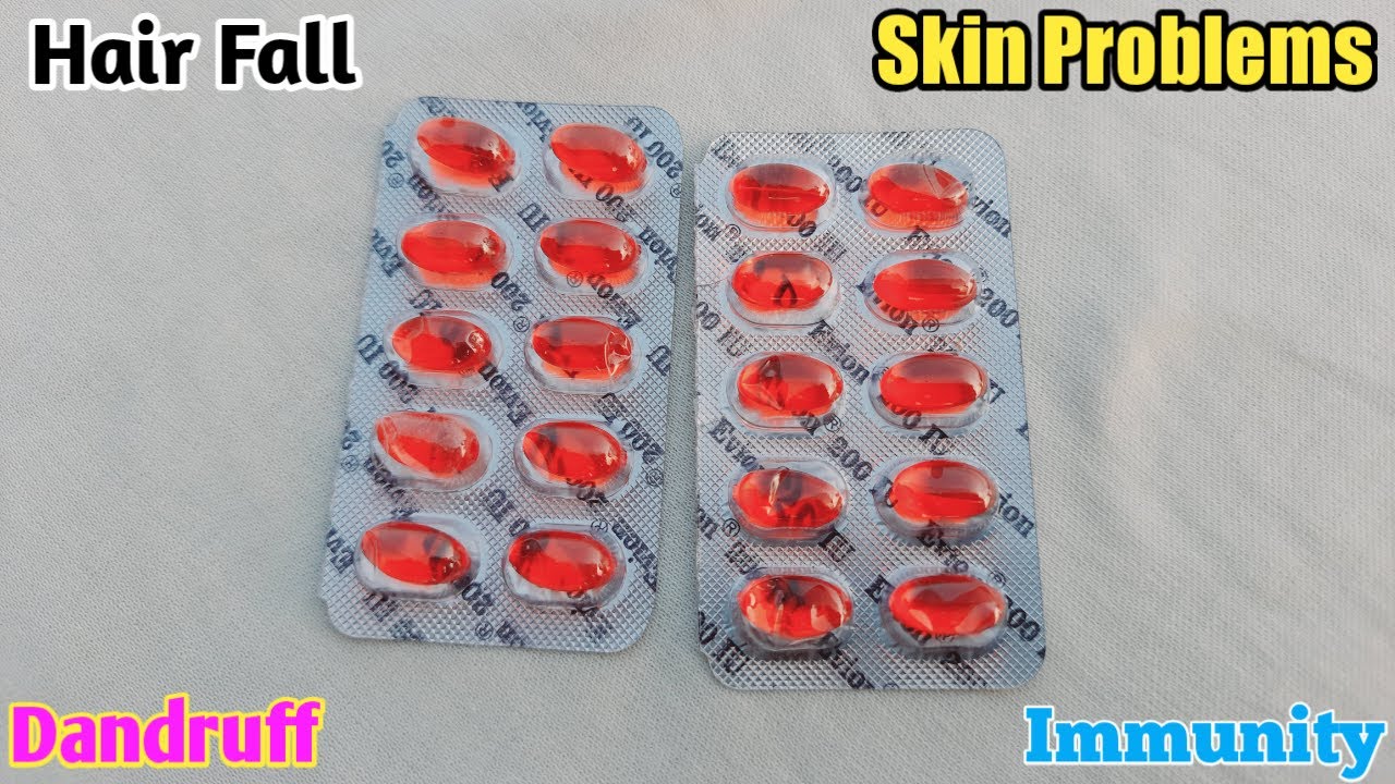 Evion 200mg Capsule ke fayde Vitamin E capsule for Hair & Face