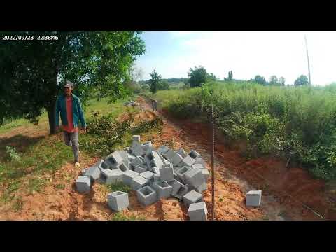 Video tiếp tục xây dựng hàng rào dài 150 mét/ dân thợ hồ - youtube