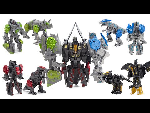 Steel <strong>Armor</strong> Beast Velociraptor T Rex Triceratops Pteranodon Dino Mecha Combo Transformation