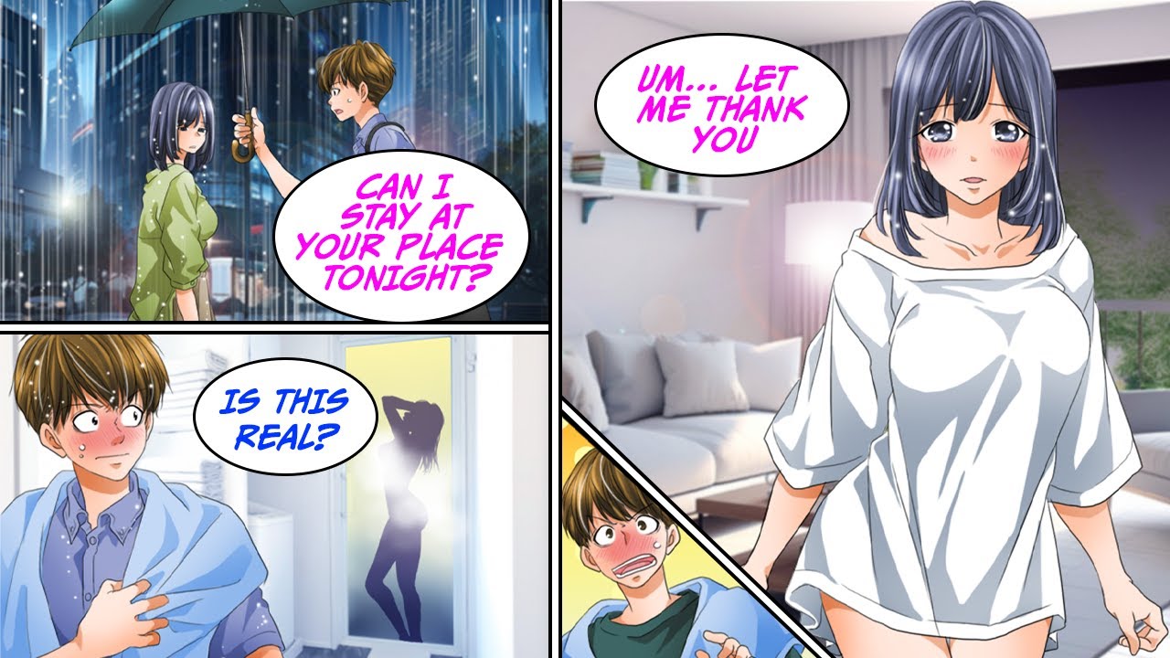 [Manga Dub] Я увидел свою прекрасную начальницу, стоящую под дождём без зонтика… [RomCom]