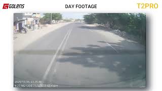 Golens T2 Pro 4K Dashcam Day View | Clear Daylight Footage (Front + Inside + Rear)