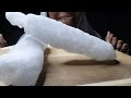 Ice logs outside crunchy inside soft  powdery ice  cookout ice  sonic ice  iceeating asmr