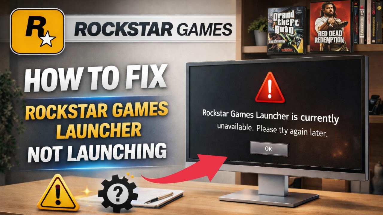 How To Fix Rockstar Games Launcher Not Launching ( Part - 1 ) - YouTube