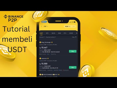 Tutorial membeli USDT di Binance menggunakan fitur P2P Trading dengan cepat dan aman
