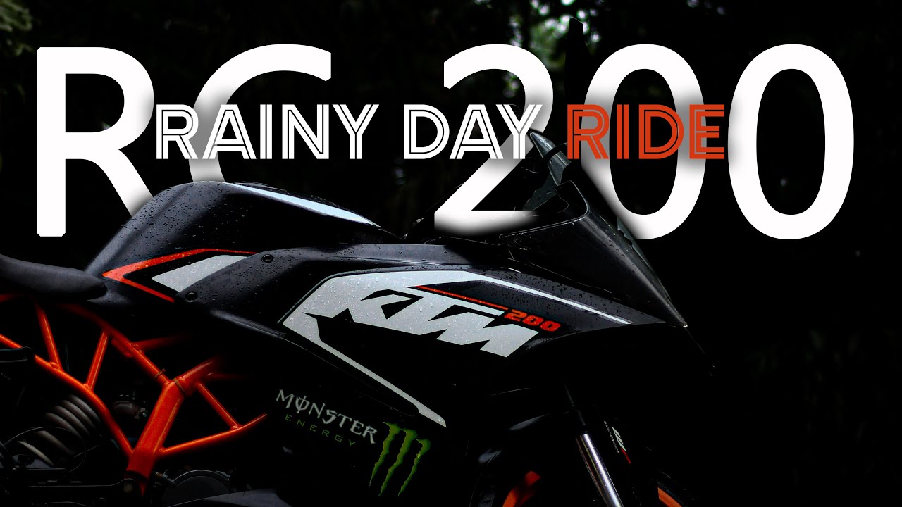 ktm RC 200 rainy day RIDE - Araku - Vizag - Helmet POV