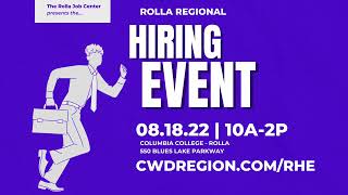 KFBD FM Interview | Rolla Hiring Event | Rolla Job Center