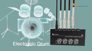 FIFINE Ultra Low Noise 4 Channel Line Mixer for Sub Mixing,4 Stereo Channel Mini Audio Mixer N5
