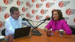 Η Ντόρα Μπακογιάννη στο ραδιόφωνο του Zarpa Radio 89.6 με τον Δημήτρη Παππά.