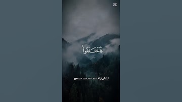وما كان الناس إلا امه واحده 😢 القارئ احمد محمد سمير #القرآن_الكريم #اكسبلور #خشوع