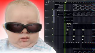making a beat out of BABY NOISES 😭🍼
