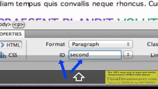 Adobe Dreamweaver Introduction Tutorial: How To build a css web page with html5 div ID tags