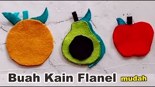 3 Tutorial Mudah membuat bentuk buah dari kain flanel - Felt Craft Ideas