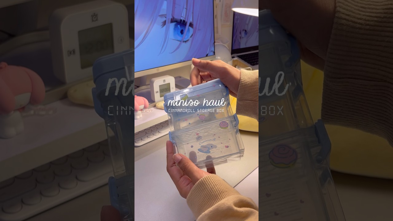 ASMR unboxing | Cinnamoroll mini storage box 🥣 