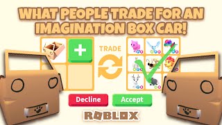 What People TRADE for an IMAGINATION BOX CAR! 📦 ♡ Roblox - Adopt Me! | JasPlayss