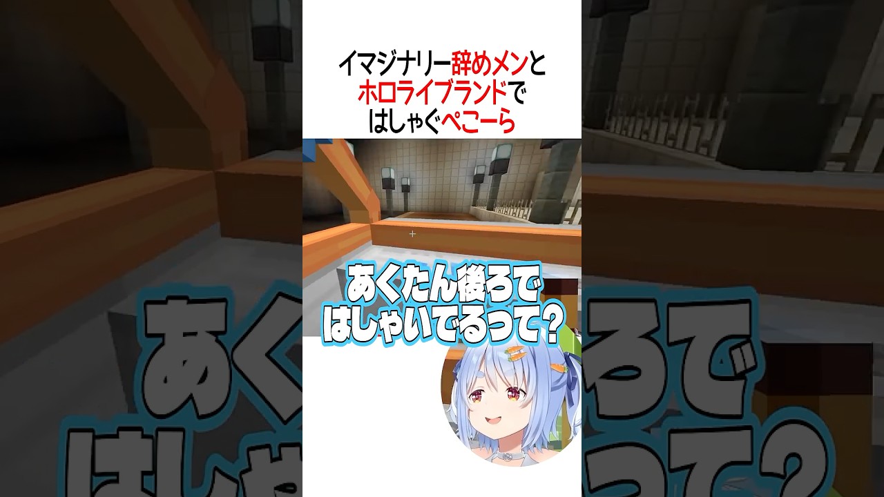 イマジナリー辞めメンとはしゃぐぺこーら【ホロライブ切り抜き/Hololive】#shorts #兎田ぺこら #紫咲シオン #湊あくあ