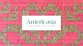 Pixel Hearts Quilt Pattern - Americana Quilting