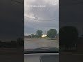 Flooding in Amarillo ,Texas seen on street level and via helicopter