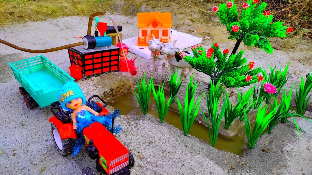 mini diesel engine water pump with tractor | diy tractor | @minitopics | @keepvilla| |@mini xyz|