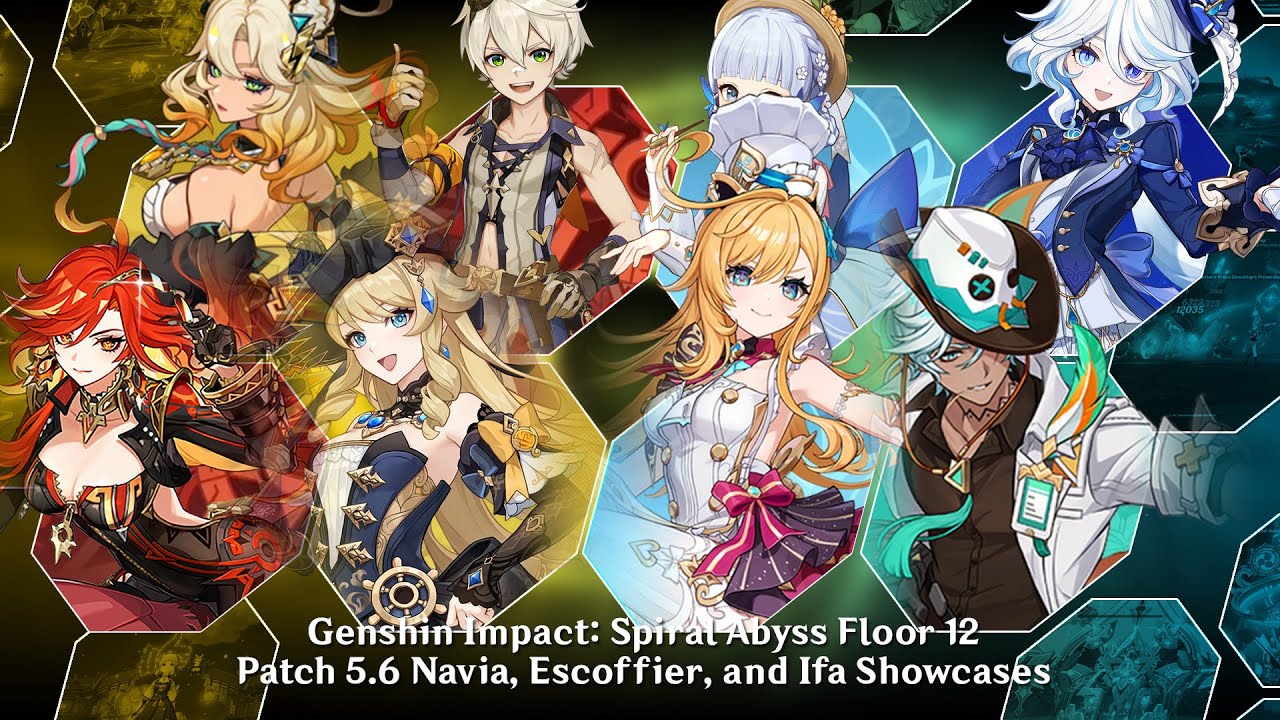 Genshin Impact: Spiral Abyss Floor 12 - Patch 5.6 Navia, Escoffier, and Ifa Showcases