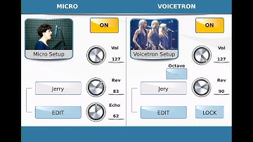 Ketron SD-90 Editing Input, Microphone and Harmonizer. Equalizer