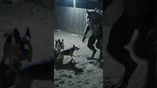 My Dogs Were Barking At A Dogman In The Backyard #shorts
