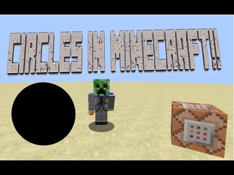 Circles In Minecraft!! One Command!! - YouTube