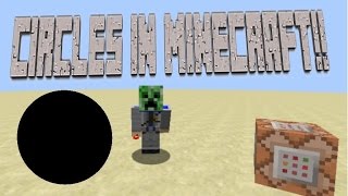 Circles In Minecraft!! One Command!!
