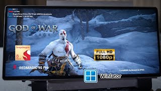 God of war Ragnarok 1080P +60 FPS red Magic 9s pro winlator Super snapdragon 8gen3