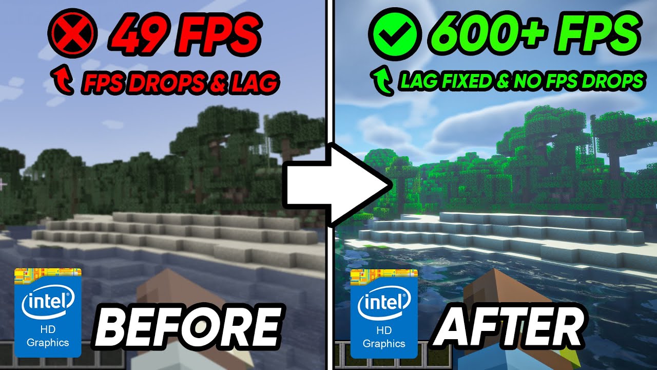 🔧 How to BOOST FPS In Minecraft On A Low End PC LAG FIX & FIX FPS DROPS ...