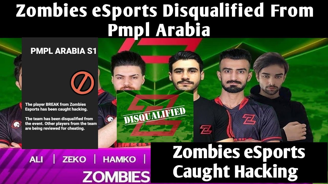 Zombies Esports Disqualified From PMPL Arabia | Zombies Esports Caught Hacking | Team Banned