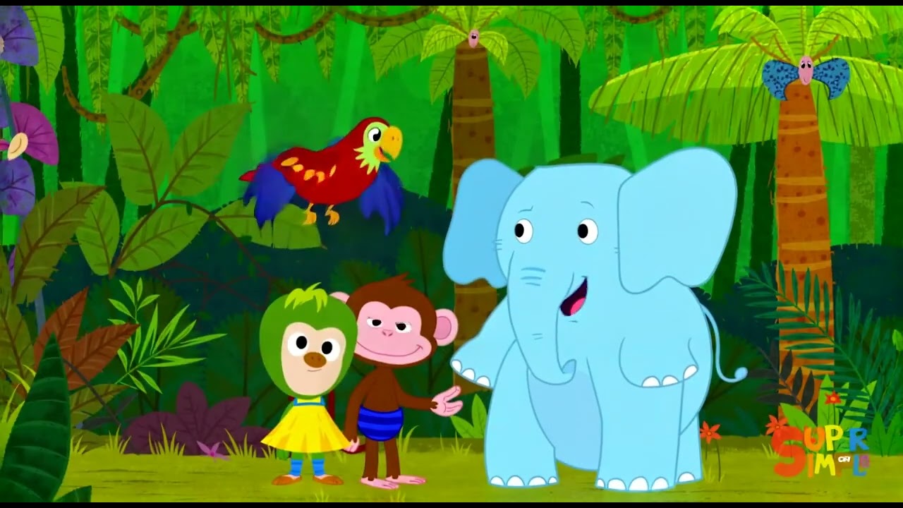 Cute Monkey, Elephant & Parrot Playing 🐵🐘🦜 | Kids Cartoon