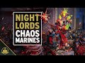 Painting a Warhammer 40K Night Lords Combat Patrol