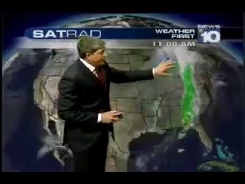 This is amazing to see an anchor man describing the 'clouds' seen by weather satellite photographs as MILITARY CHAFF. Close my friend, but what your marine corps training failed to mention that they contain Aluminium, Cadmium and other highly toxic substances!