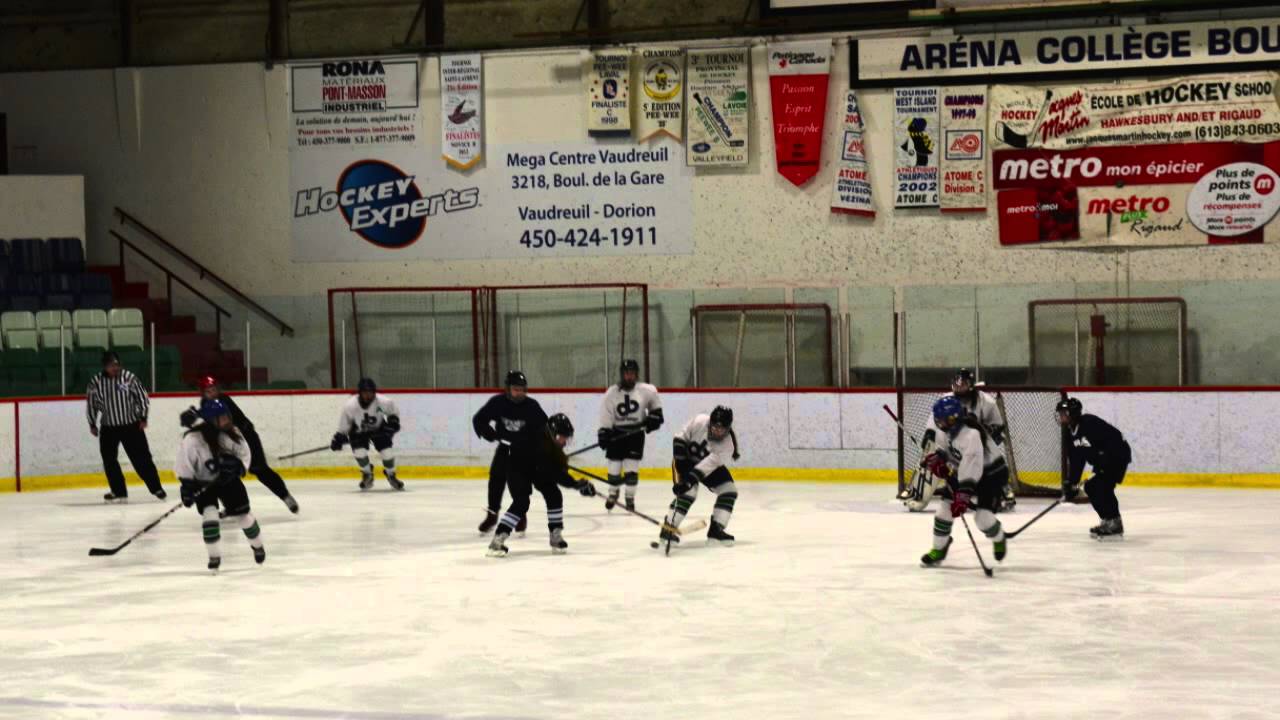 Hockey féminin au collège Bourget YouTube