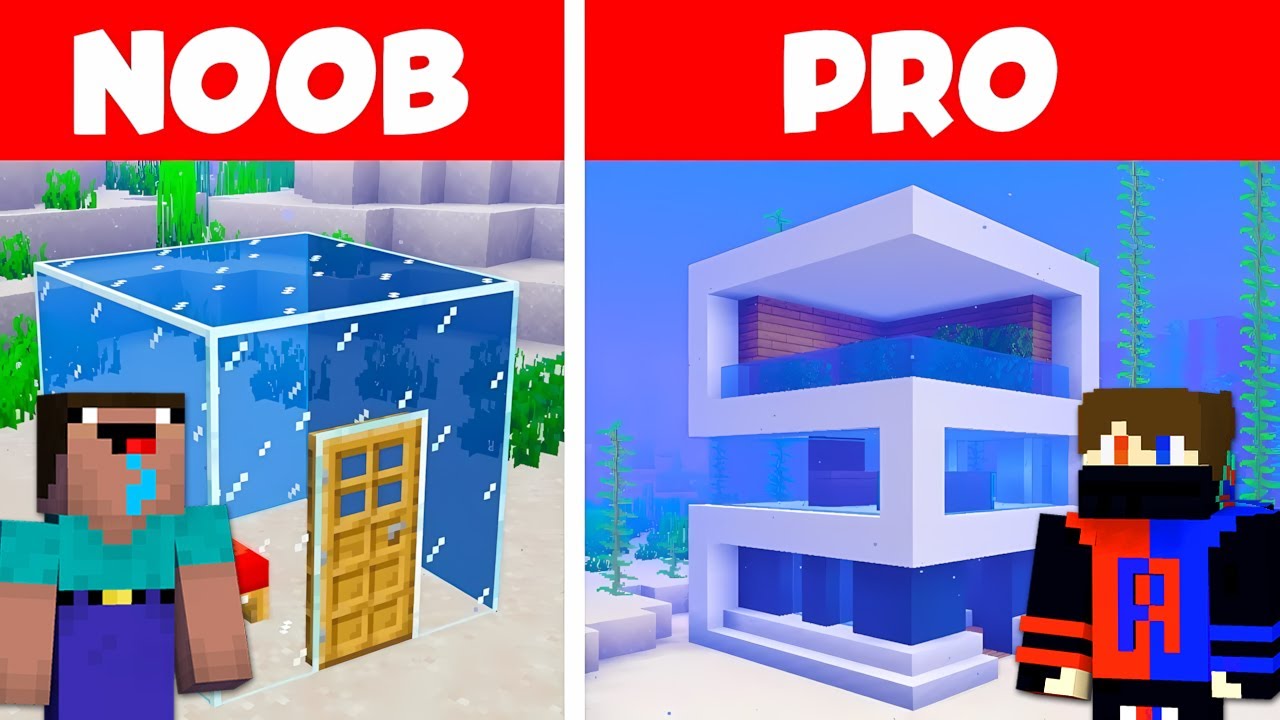 Noob vs Pro UNDERWATER BASE in Minecraft