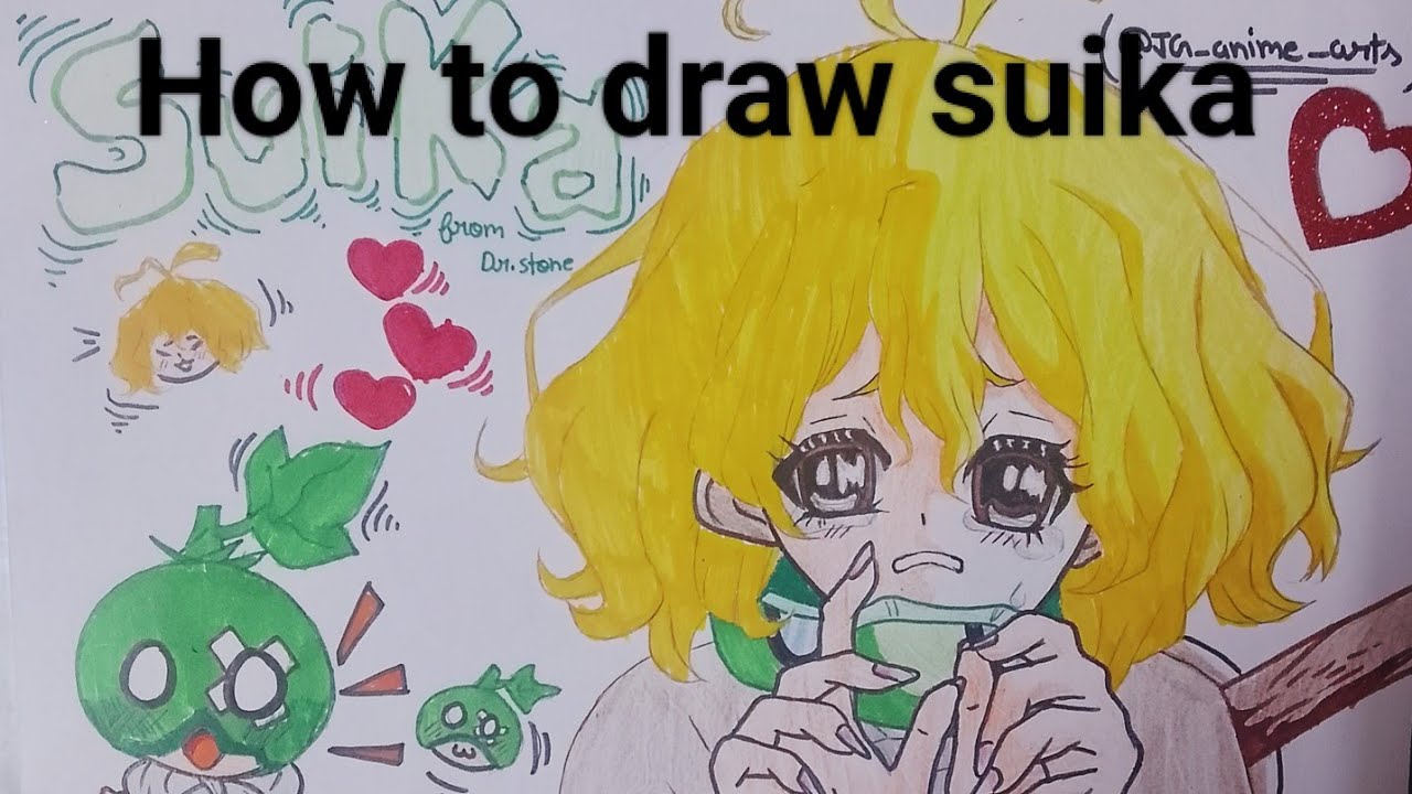How to draw SUIKA from Dr stone anime || pls support my first video 