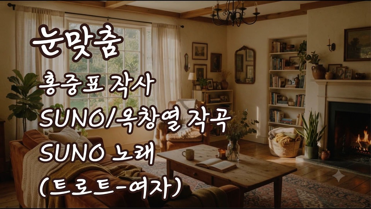 눈맞춤 - 홍중표 작사 / SUNO 옥창열 작곡 / SUNO 노래 (트로트 - 커버송)