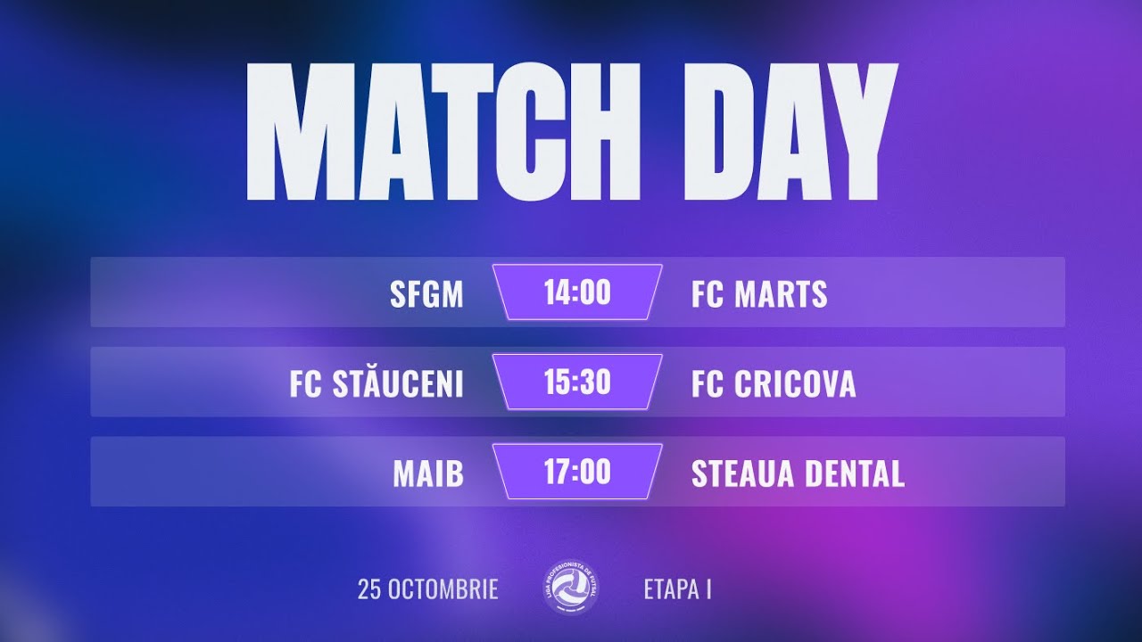 LIGA I | ETAPA I  | STAUCENI - CRICOVA