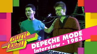 Depeche Mode introduction of the band: no drummer, no bass or guitar player! (Countdown, 1983)