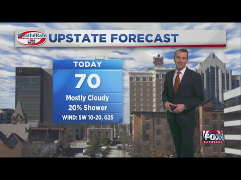 Mostly cloudy, but warm temps today